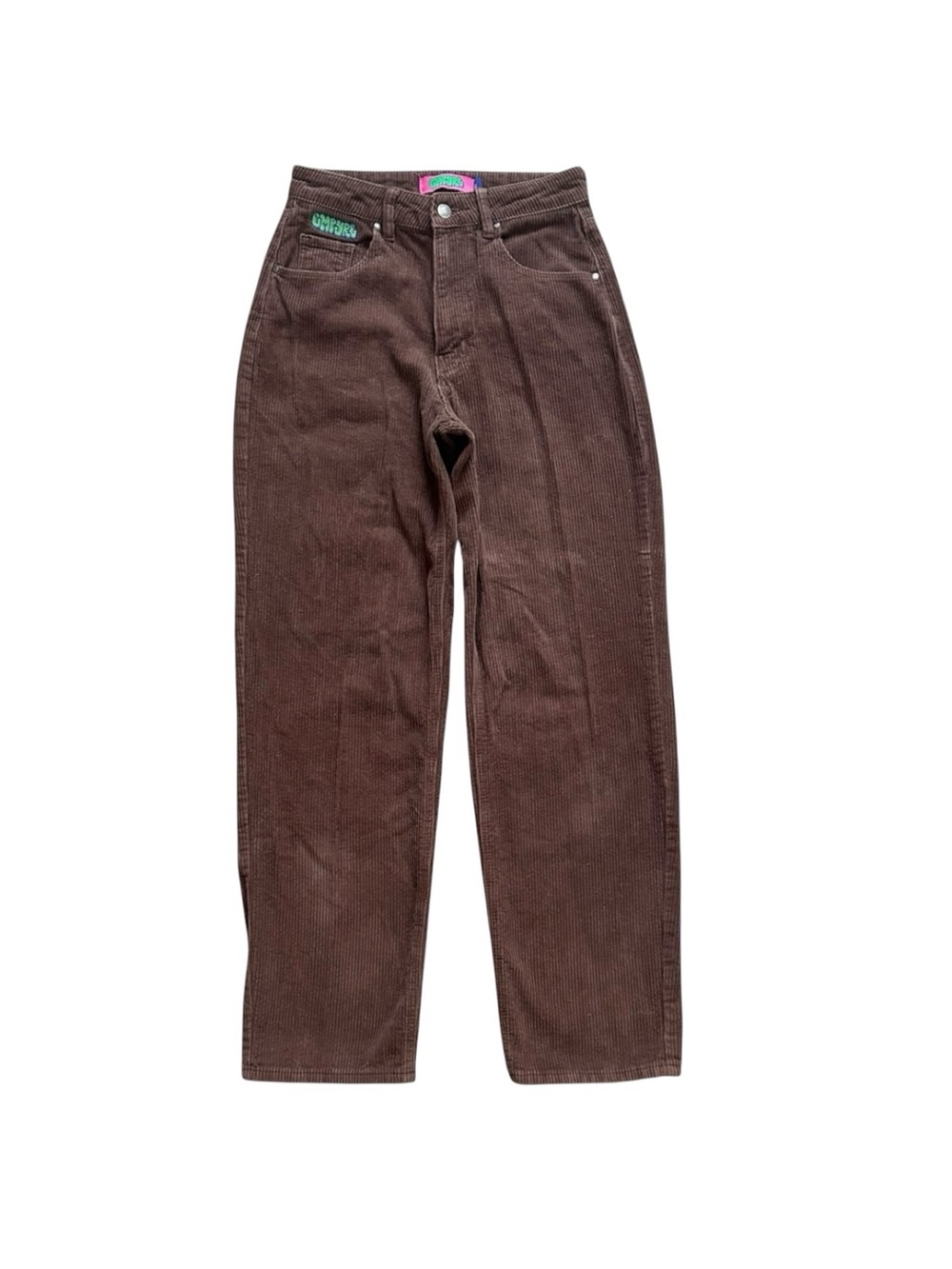 Empyre Tori Brown Corduroy Pants Size 2 Wide Leg Y2K Skater Streetwear